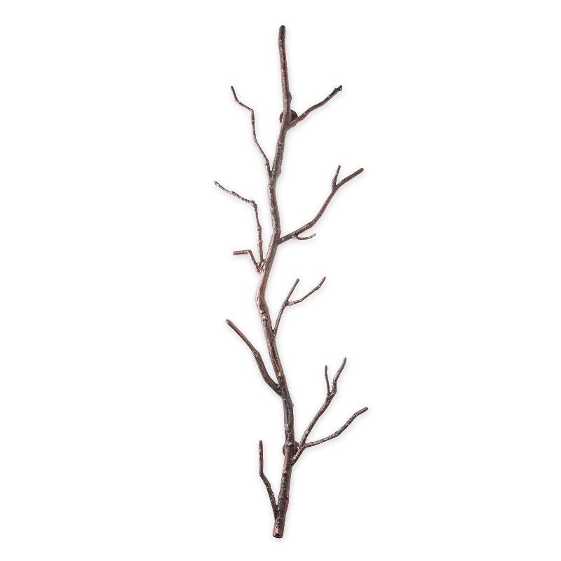 Recycled Metal Branch Wall Rack, 5' - Bronze